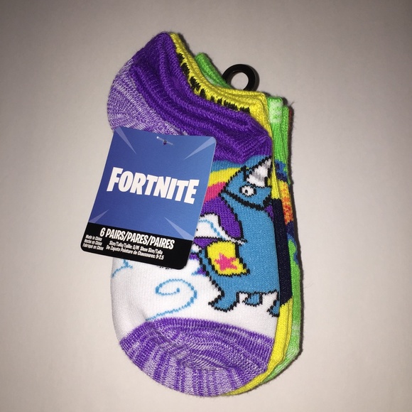 Girls Fortnite Cuddle Team 6 Pr Socks S/M NEW - Picture 1 of 5